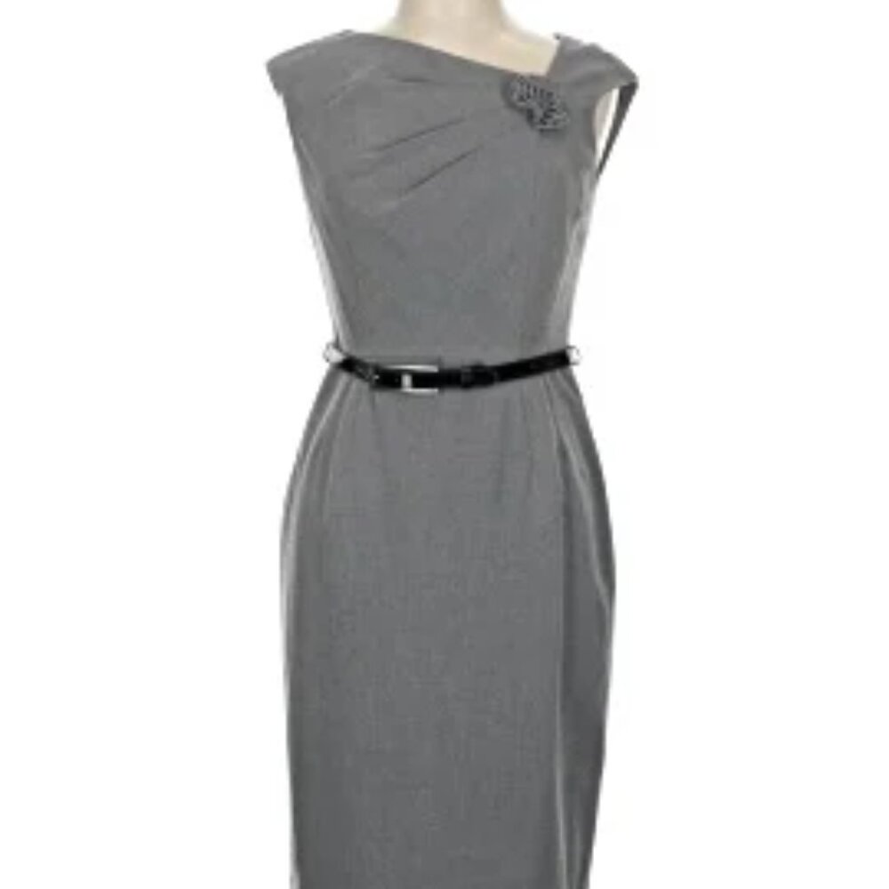 Jones Wear Dress Women's Sz 16 Asymetrical Neckline Dress